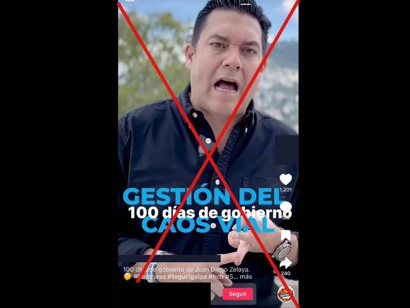 Captura de pantalla a una publicación de TikTok hecha el 6 de julio de 2026
