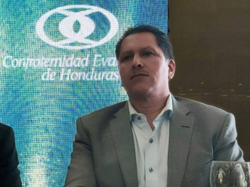 Foto del pastor Gerardo Irías, presidente de la Confraternidad Evangélica de Honduras.