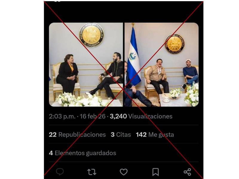 Captura de pantalla a una publicacion de X hecha el 17 de febrero de 2026.