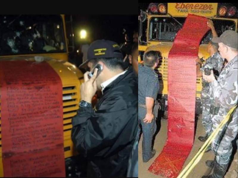 Cada 23 de diciembre la masacre del 2004 vuelve a sacar los sentimientos más tristes de los hondureños que nunca olvidan esa fatídica fecha que enlutó a muchas familias en Chamelecón. Luego de matar a esas personas, sus asesinos dejaron un aterrador mensaje enfrente del bus donde yacían los cuerpos sin vida.