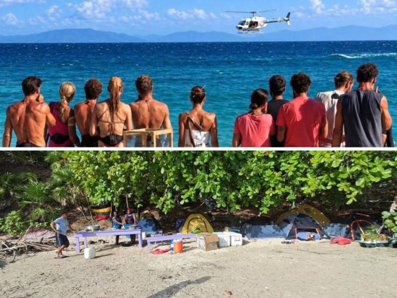 Grupos de defensores de los territorios garífunas se han apostado en el Cayo Menor para exigir la salida de la producción del reality show español, y evitar daños al desove de la tortura Carey.