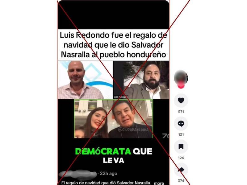 Captura de pantalla a una publicación de TikTok hecha el 9 de enero de 2026.