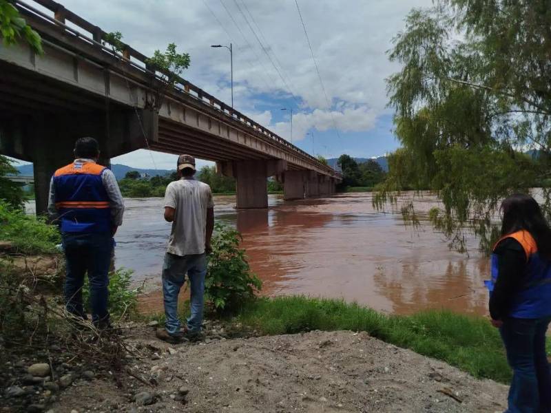 Alerta verde por aumento del río Ulúa en el Valle de Sula.