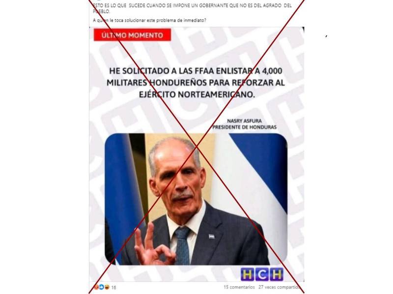 Captura de pantalla a una publicación de Facebook hecha el 10 de marzo de 2026.