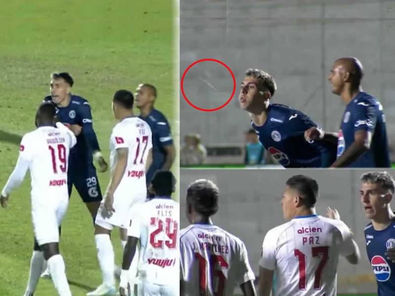 Rodrigo Auzmendi escupió e insultó a Julián Martínez en el Clásico capitalino.