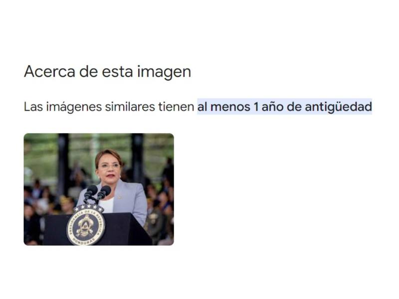 Captura de pantalla a la sección de acerca de esta imagen en Google.