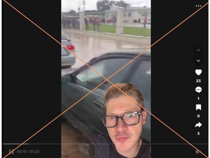 Captura de pantalla a una publicación de TikTok hecha el 13 de octubre de 2025.