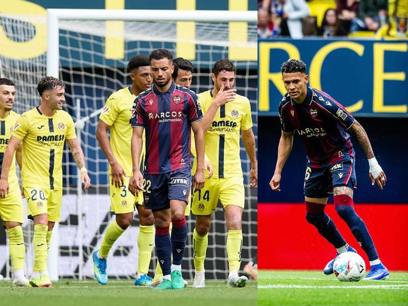 Kervin Arriaga y el Levante perdieron por goleada en la visita al Villarreal y quedaron más cerca del descenso en LaLiga.