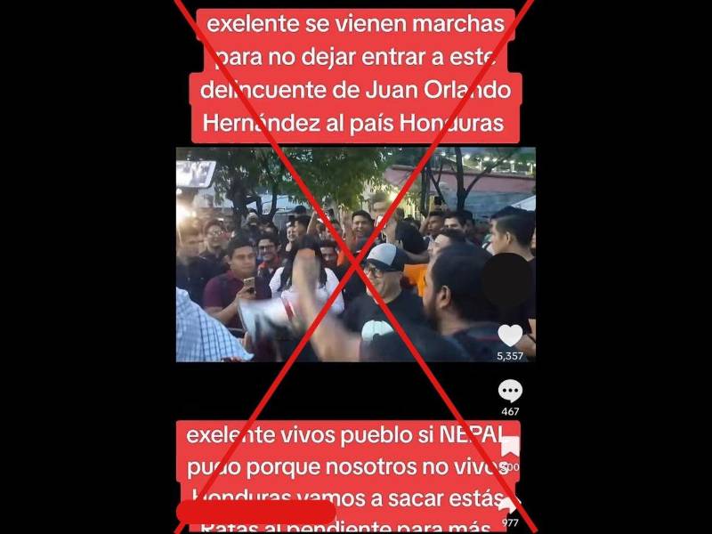 Captura de pantalla a una publicación de TikTok hecha el 30 de junio de 2026.