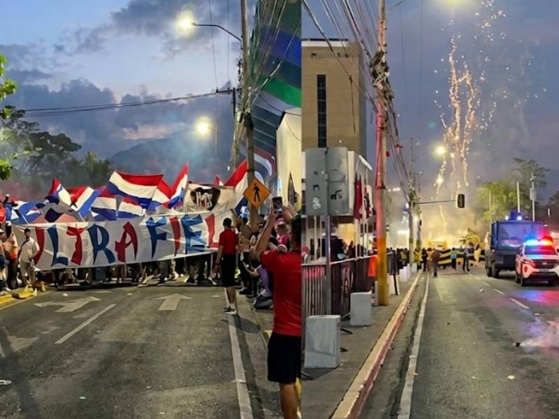 El pacto se respeta: El lindo gesto entre barras del Real España y Olimpia en las afueras del Morazán