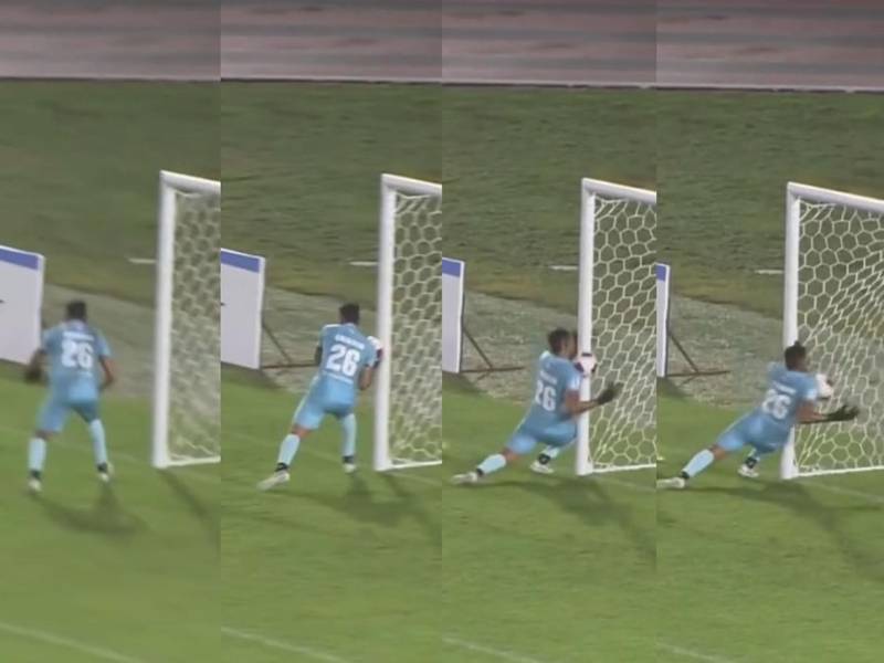 La secuencia del gol que se dejó meter el portero panameño José Calderón.