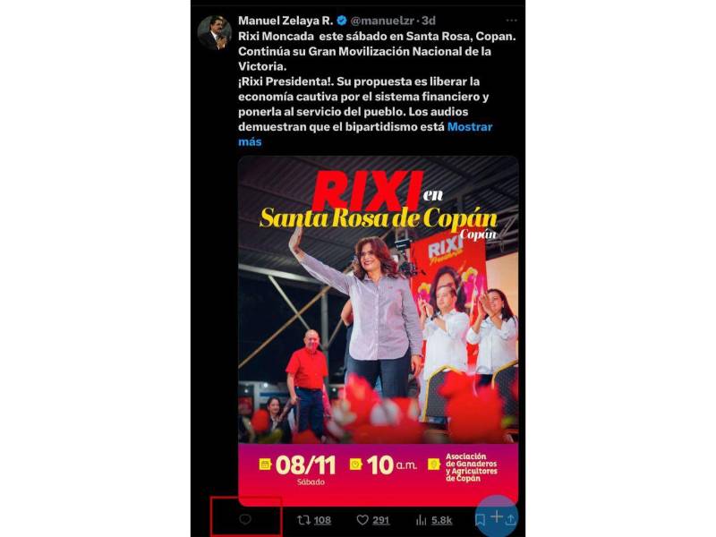 El expresidente y actual asesor presidencial Manuel Zelaya también optó por el silencio digital.