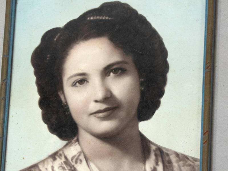Fotografía de Petrona Cruz Bardales a sus 20 años.