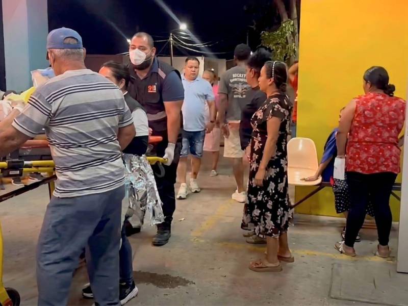 El abuelo y la madre del menor Lian Rodríguez Suárez fueron ingresado al hospital de El Progreso.
