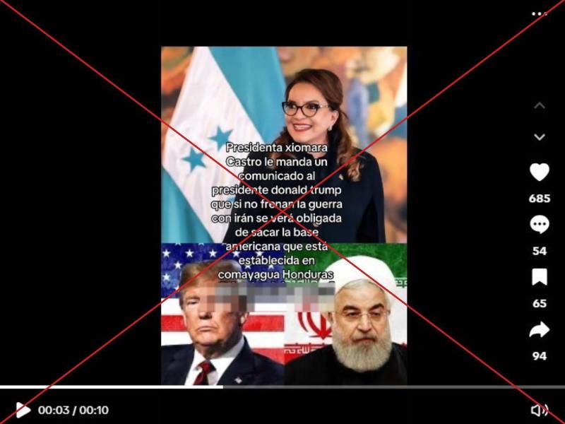 Captura de pantalla a una publicacion de TikTok hecha el 24 de junio de 2025.