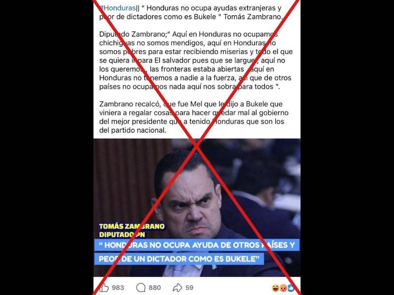 Captura de pantalla a una publicación de Facebook hecha el 20 de mayo de 2026,.