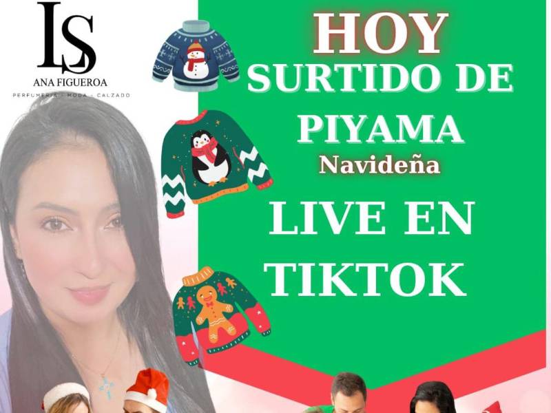 Ana Figueroa avisa a sus clientes que estará en transmisión en vivo en TikTok para que repliquen la información a otros usuarios.