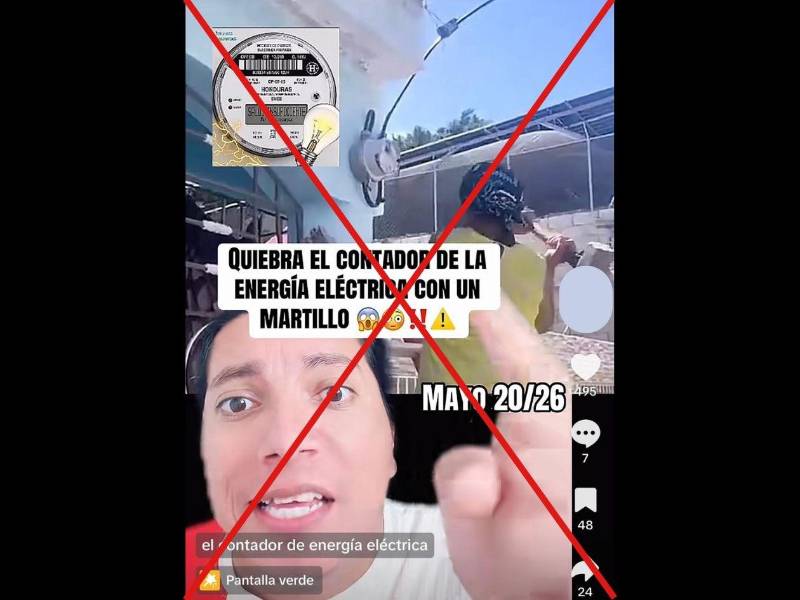 Captura de pantalla a una publicación de TikTok hecha el 9 de junio de 2026.