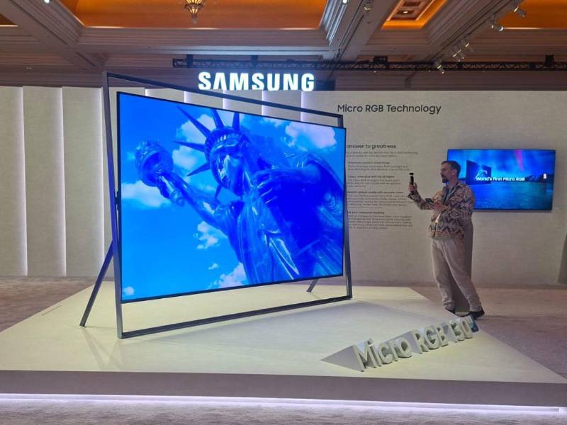 La pantalla Micro RGB de 130 pulgadas, la apuesta de Samsung en el CES 2026 para los apasionados por el futbol.