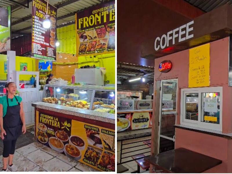 Las sopas y un buen café son puntos obligados entre quienes visitan la plaza.