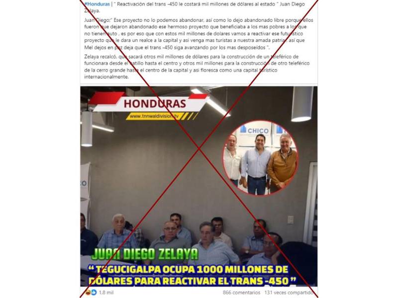 Captura de pantalla a una publicación de Facebook hecha el 16 de enero de 2026.