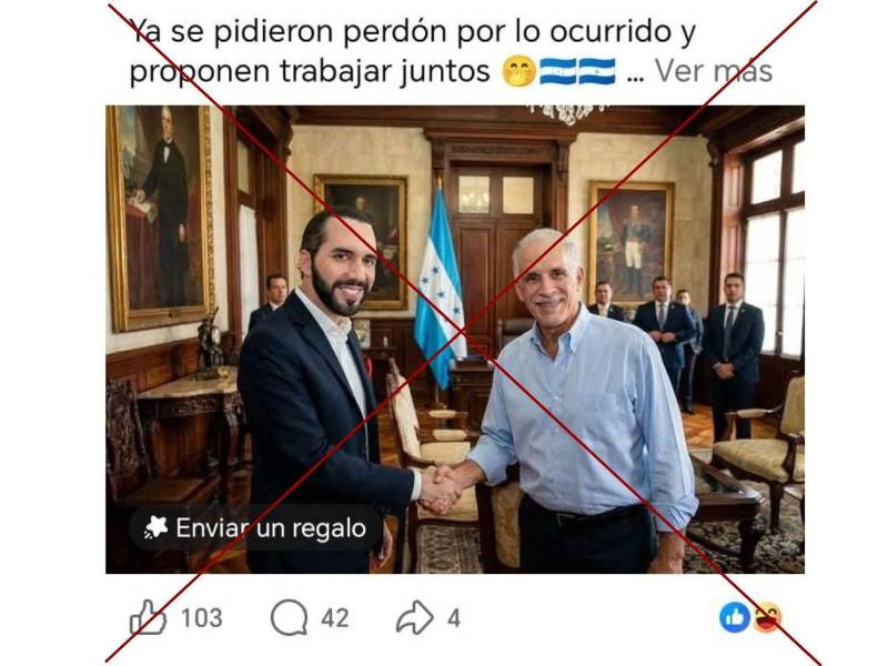 Captura de pantalla a una publicación de Facebook hecha el 17 de febrero de 2026.