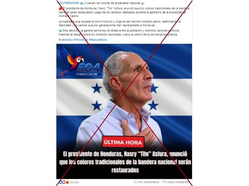 Captura de pantalla a una publicación de Facebook hecha el 21 de enero de 2026.