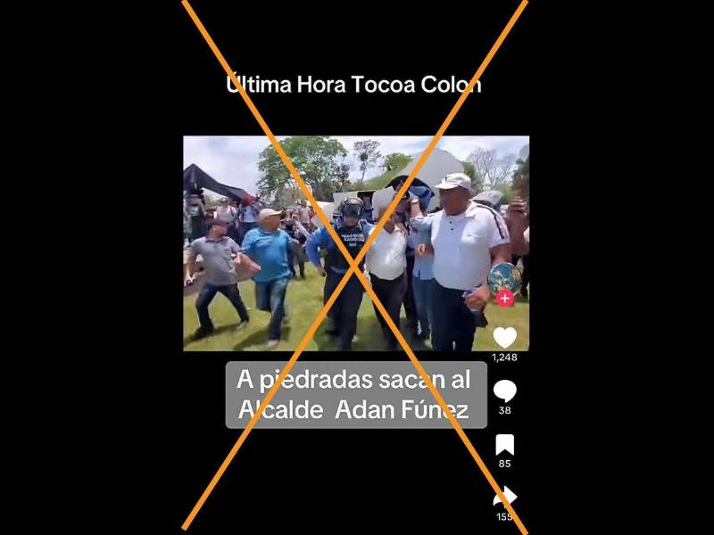 Captura de pantalla a una publicación de TikTok hecha el 14 de mayo de 2026