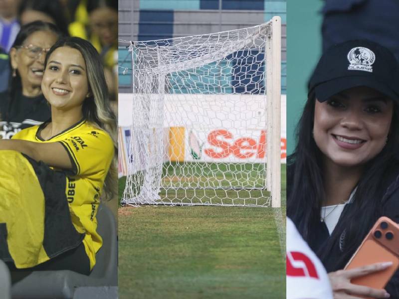 El ambiente previo al clásico entre Real España vs Olimpia: las lindas chicas y así luce la cancha del Morazán.