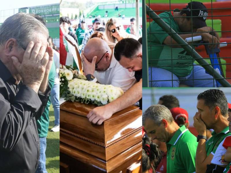 El presidente Orinson Amaya tuvo la mañana de este miércoles un sentido homenaje en el estadio del Marathón.