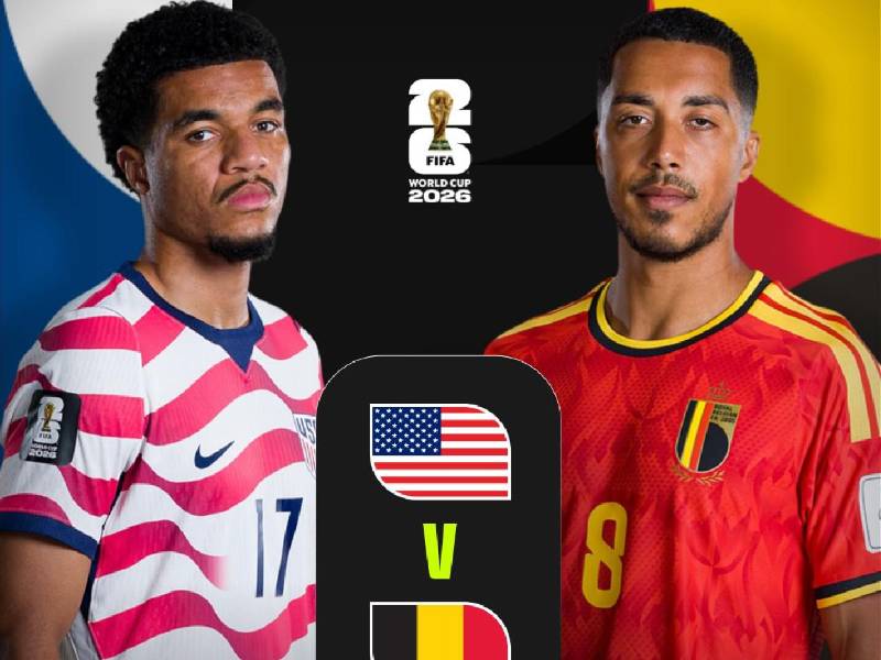 Estados Unidos y Bélgica peleará por un cupo en los cuartos de final del Mundial 2026.