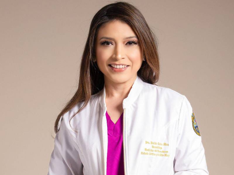 Doctora Mélida Galeas Oliva, pediatra neonatóloga intensivista y miembro de la junta directiva de la Asociación Pediátrica Hondureña capítulo Valle de Sula.