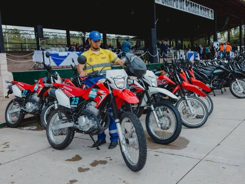 Se realizó una transferencia de 15 motocicletas a la Alcaldía Municipal del Distrito Central.