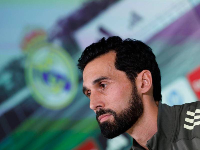 Arbeloa en conferencia de prensa tras ser eliminado de la Copa del Rey.