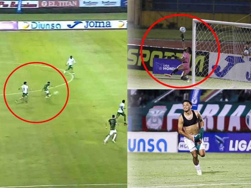 Alexy Vega se sacó una genialidad y marcó un golazo casi desde media cancha.