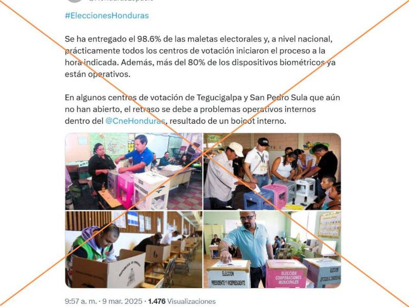 Captura de pantalla a una publicación de X hecha el 13 de marzo de 2025.