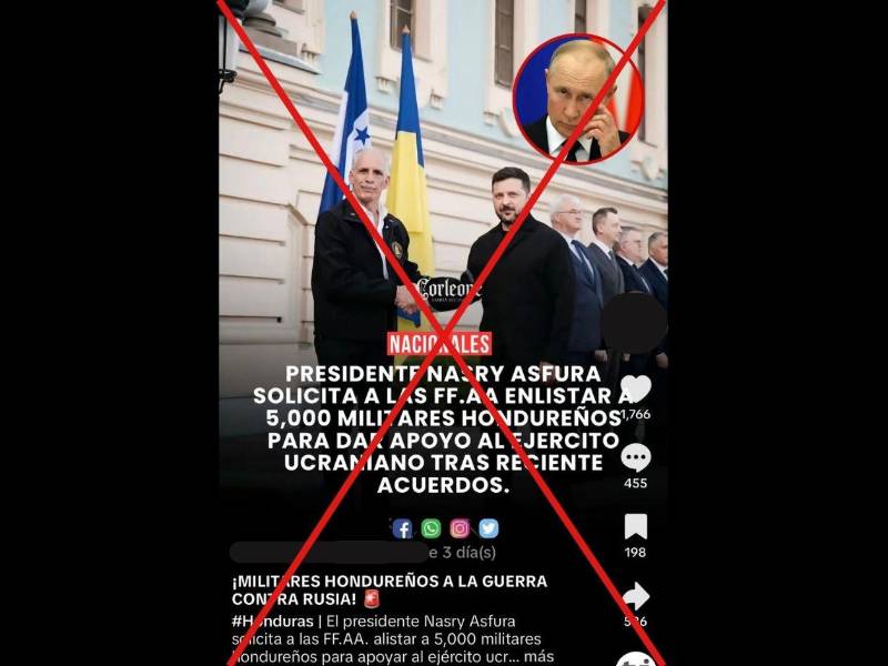 Captura de pantalla a una publicación de TikTok hecha el 22 de junio de 2026.