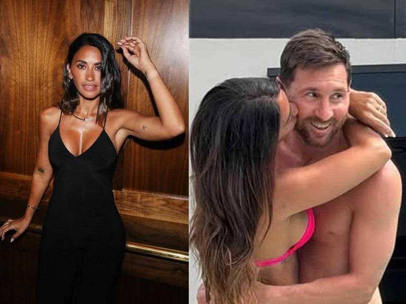 Antonela Roccuzzo subió la temperatura en las redes sociales con unas sexys fotografías en bikini junto a Lionel Messi. El astro argentino hasta reaccionó al ver el cuerpazo de su esposa.