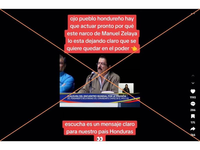 Captura de pantalla a una publicación de TikTok hecha el 15 de agosto de 2025.