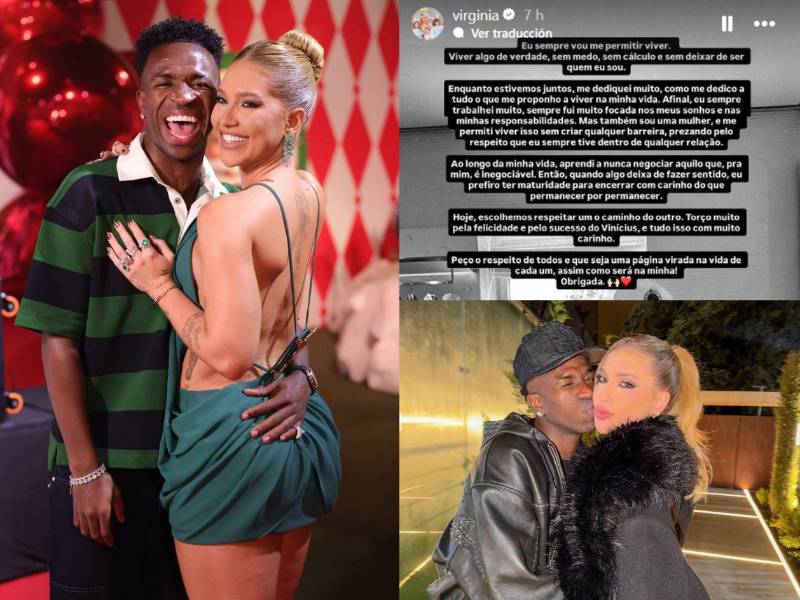 La reconocida influencer y modelo brasileña Virginia Fonseca sorprendió este viernes al anunciar oficialmente el fin de su relación con el delantero del Real Madrid y la selección de Brasil, Vinícius Júnior. La pareja, que mantenía un romance desde octubre del año pasado, se había convertido en una de las más mediáticas y comentadas en redes sociales.