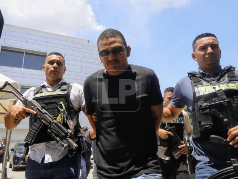 El hondureño Obed Gilberto Colindres López detenido en San Pedro Sula.