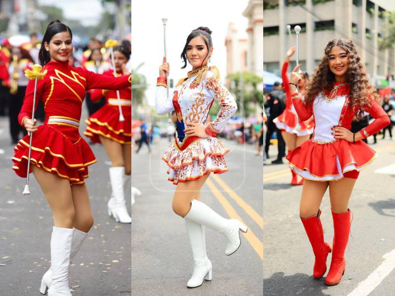 Las palillonas aportaron gracia y distinción a los desfiles, que comenzaron muy temprano, convirtiendo las calles de San Pedro Sula en un escenario donde la elegancia, la moda y el fervor patrio se combinaron. Así posaron para La Prensa.