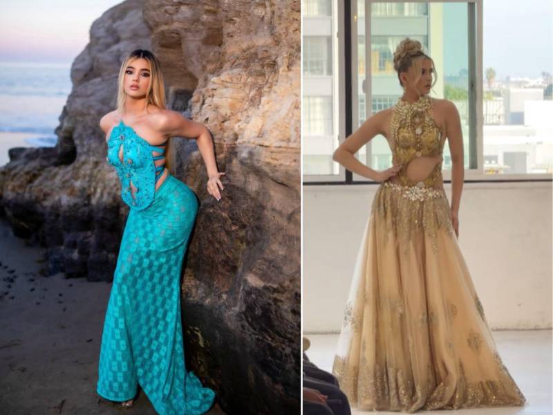 Diseños de Carbajal de su colección Luz Eternal Love en Nueva York. Las piezas, inspiradas en la cultura lenca hondureña.