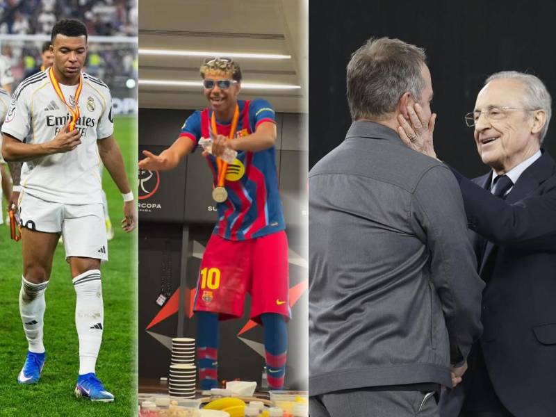 Así fue la eufórica celebración del Barcelona tras ganarle al Real Madrid la final de la Supercopa de España (3-2) en Yeda, Arabia Saudita.