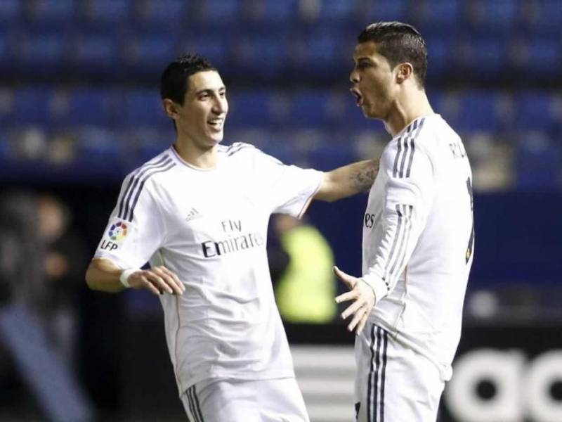 Ángel Di María fue compañero de Cristiano Ronaldo en el Real Madrid.