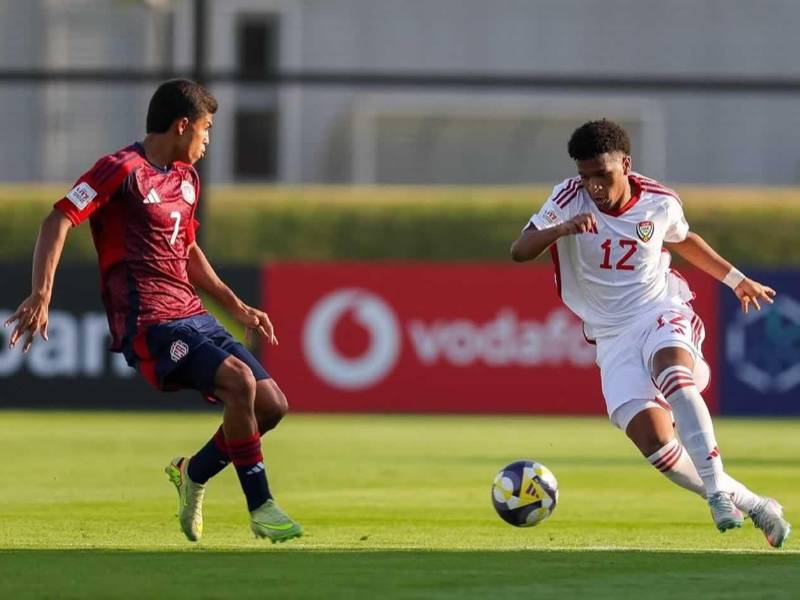 Costa Rica no la tuvo fácil en su debut contra Emiratos Árabes Unidos en el Mundial Sub-17.
