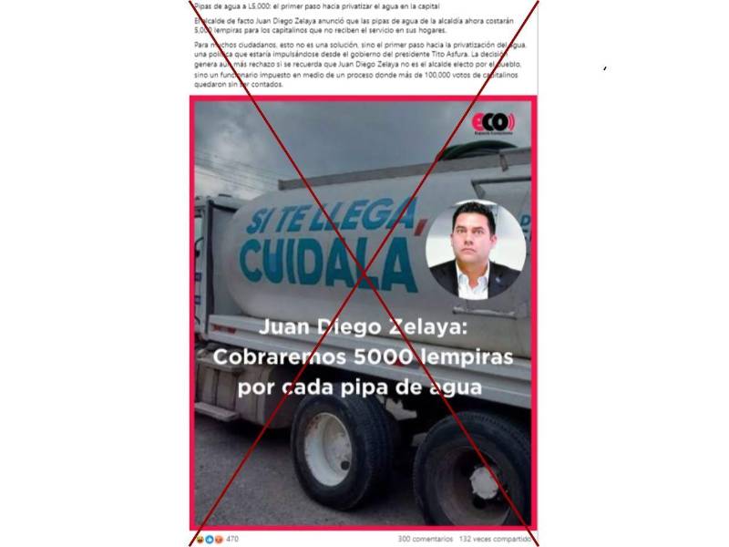 Captura de pantalla a una publicación de Facebook hecha el 6 de marzo de 2026.