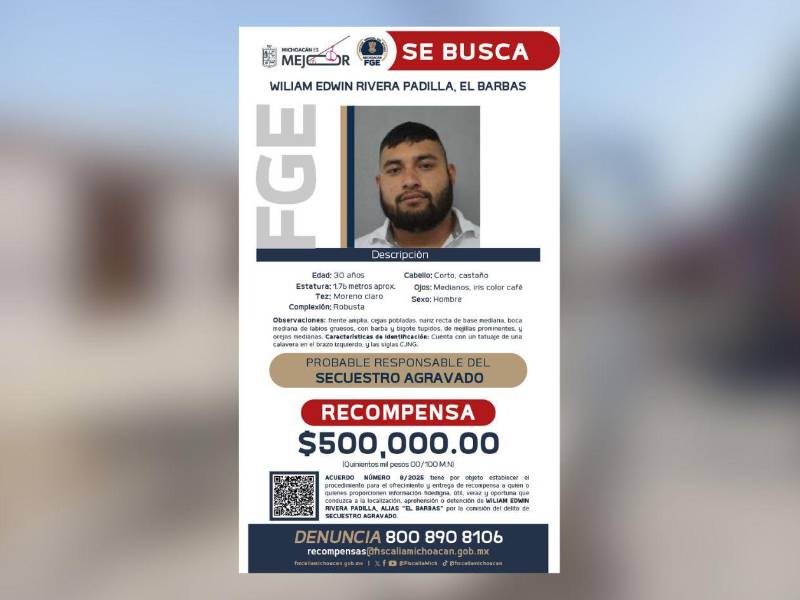 El Barbas es buscado por autoridades mexicanas.