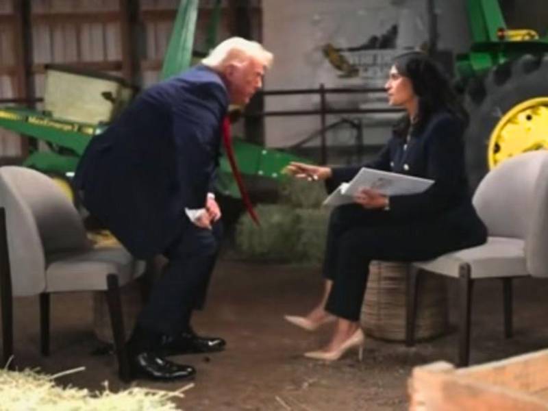 Trump abandona entrevista con Kristen Welker en medio de tensión por fraude electoral.