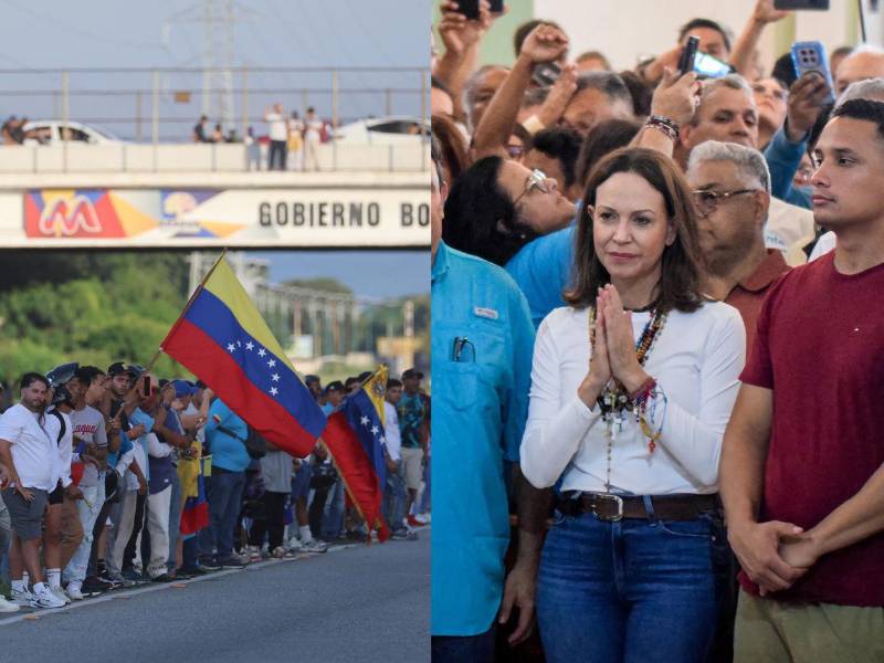 Miles de personas salieron este domingo al encuentro de la caravana que la líder opositora y premio nobel de la paz 2025, María Corina Machado, encabezó por unos cinco estados en el norte de Venezuela hasta llegar a la capital, Caracas, después de su esperado regreso al país.